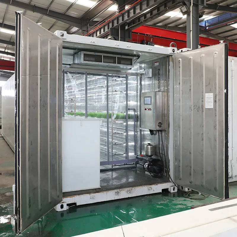 Hydroponic Fodder Container Greenhouse for Livestock Forage